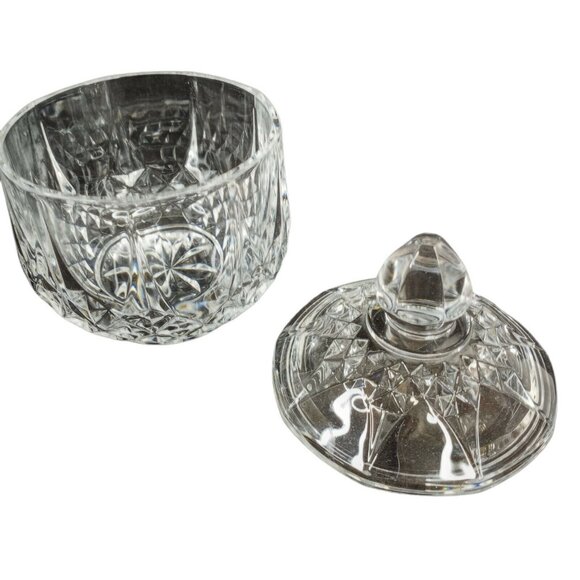 Vintage Creamer Sugar Salt Pepper Shakers Glass Diamond Pattern EAPG - Picture 6 of 8